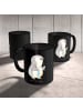Mr. & Mrs. Panda Tasse Zahntechniker Lächeln mit Spruch in Schwarz