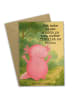 Mr. & Mrs. Panda Klappkarte Axolotl Hurra Design mit Spruch in Weiß