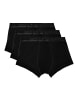 Emporio Armani 3er Pack Trunks Cotton in Schwarz