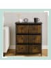 relaxdays Kommode in Braun/ Grau - (B)60 x (H)73 x (T)32 cm