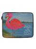 Mr. & Mrs. Panda Hülle Laptop Flamingo Classic Design mit Spruch in Weiß