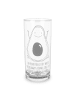Mr. & Mrs. Panda Glas Avocado Glücklich mit Spruch in Transparent