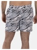 Frozen Cape Badeshorts RIBEIRA in Dark Gray Printed