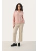 PART TWO Strickpullover LulyaPW Gerade Passform in Silver Pink