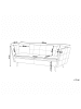 Beliani 3-Sitzer Sofa FREDERICA in Weiß/Gold - (W) 200 x (H) 77 x (L) 80 cm