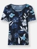 WITT WEIDEN Print-Shirt in marine-jeansblau-bedruckt
