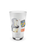 Mr. & Mrs. Panda Latte Macchiato Glas Pinguin Zocken ohne Spruch in Transparent