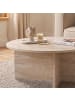 CALICOSY Couchtisch SOLEIL in Travertin - (W)90  x (H)40  x (L)90 cm