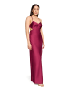 Vera Mont Cocktailkleid mit Cut-Outs in Dark Fuchsia