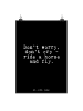 Mr. & Mrs. Panda Wandbild Don't worry, don't cry... mit Spruch in Schwarz