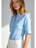More & More klassische, taillierte Basic-Bluse in skyblue