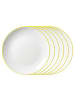 Ritzenhoff & Breker 6er Set Dessertteller Adela in Gelb ø 20,5 cm