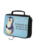 Mr. & Mrs. Panda Badetasche Pinguin Diät mit Spruch in Eisblau