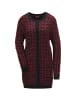 GOLDNER Schicker Strickcardigan mit Glanzgarnen in schwarz / merlot