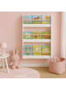 relaxdays Bücherregal in Weiß/ Natur - (B)60 x (H)90 x (T)20 cm