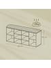 VASAGLE Schuhbank Custos in Schwarz - (B)104 x (H)48 x (T)30 cm