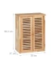 relaxdays Hängeschrank in Natur - (B)35 x (H)46,5 x (T)21 cm