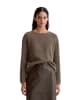 Marc O'Polo Bouclé-Pullover regular in shaded brown melange