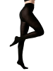 Yenita® Baumwoll Strumpfhose Strickstrumpfhose in schwarz