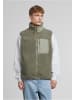 Urban Classics Urban Classics Sherpa Vest in palegreen