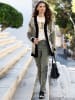 Sieh an! Bengalinhose in khaki-graphit-bedruckt