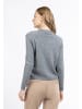 DreiMaster Damen Strick Pullover in DUNKELGRAU MELANGE