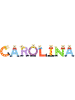 Playshoes Deko-Buchstaben "CAROLINA" in bunt