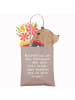 Mr. & Mrs. Panda Tote Bag Spruch Magische Motivation mit Spruch in Braun Pastell