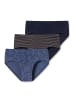 Schiesser Sportslips / Unterhosen Kids Boys 95/5 Organic Cotton in Dunkelblau gemustert