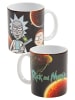 Rick and Morty Rick and Morty Tasse Planet Kaffeetasse Becher Kaffeebecher 320 ml in schwarz