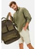 Camel Active Langarm-Leinenhemd mit Soft-Wash-Veredelung in Dunkelgrün