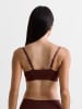 Erlich Textil  2er Pack Casual Cotton Bralette mit herausnehmbaren Pads bügellos aus Bio-Baumwolle - verstellbare Träger in umbra