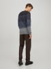 Jack & Jones Rundhals Strickpullover Langarm Sweater aus Baumwolle JJEHILL in Blau