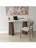 CALICOSY Schreibtisch COMO in Walnuss - (W) 120  x (H) 75  x (L) 60  cm