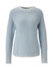 Aniston CASUAL Strickpullover in hellblau-weiß
