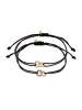 Elli Armband 925 Sterling Silber Infinity, Kreis in Schwarz