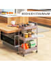 HOMCOM Küchenwagen-45L x 30,6B x 79H cm-Rosa