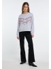 IZIA Damen Sweatshirt in Grau Melange