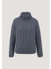 Hessnatur Strick Rollkragenpullover in graphitblau
