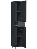 VCM  Holz Badmöbel Bad Hochschrank Badschrank Silora in Anthrazit