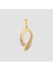 Adeliás Damen Anhänger aus 375 Gold mit Zirkonia in gold