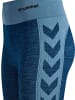 Hummel Sportleggings "Clea Seamless Mid Waist Tights" in Blau
