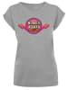 F4NT4STIC T-Shirt DC Comics Wonder Woman Rainbow Logo in grau meliert
