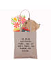 Mr. & Mrs. Panda Shopping Tasche Spruch Schlagzeug Magie mit Spruch in Braun Pastell