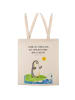 Mr. & Mrs. Panda Henkeltasche Pinguin Surfer mit Spruch in Creme