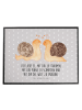 Mr. & Mrs. Panda Schreibunterlage Schnecken Liebe mit Spruch in Grau Pastell