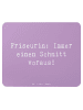 Mr. & Mrs. Panda Mouse Pad Spruch Friseurin Kunst mit Spruch in Lavendeltraum