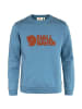 FJÄLLRÄVEN Pullover Fjällräven Logo Sweater in Petrol