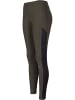 Urban Classics Urban Classics Damen Ladies Jacquard Camo Striped Leggings in darkolive/blackcamo