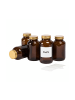 relaxdays 5x Braungläser in Braun/ Gold - 250 ml